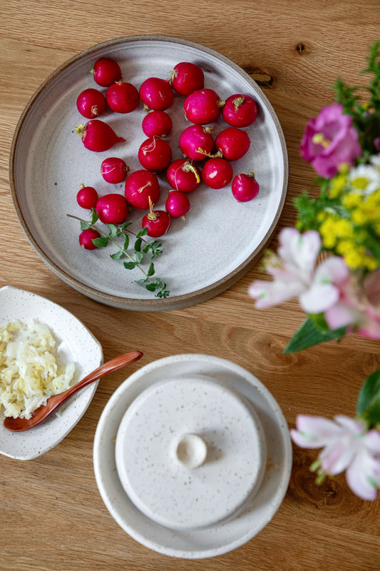 צלחת הגשה מקרמיקה בעבודת יד