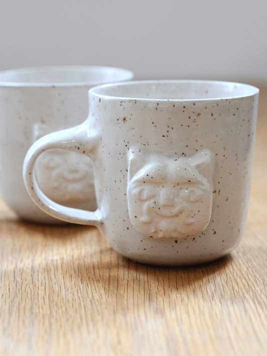 כוס עם בלט חתול עם ידית